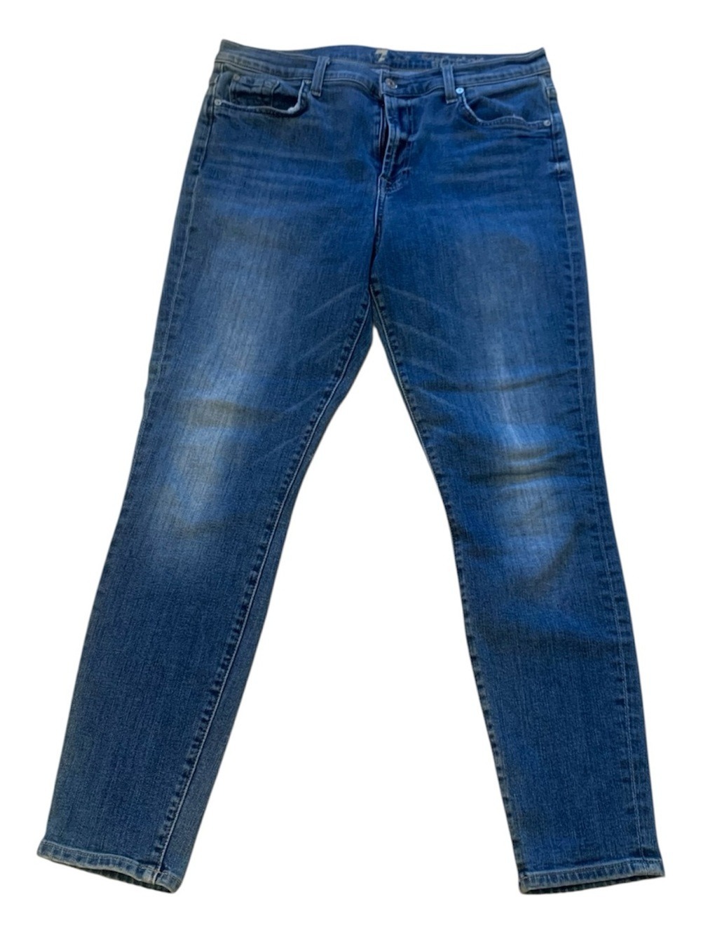 7 FOR ALL MANKIND High Waist Skinny Ankle Jeans size 32